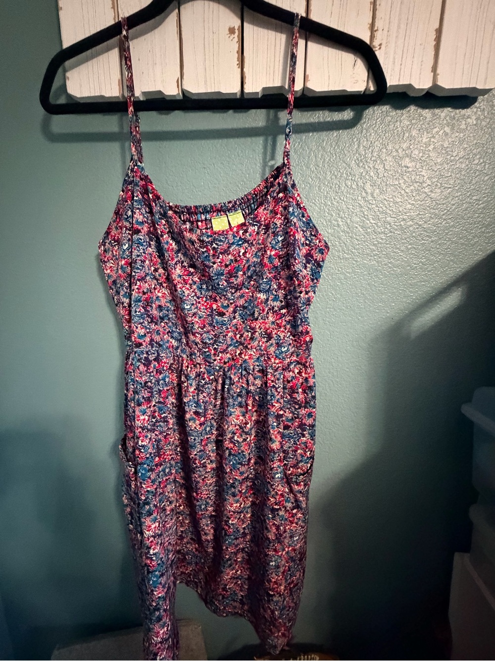 Johnny Martin Blue & Pink Smocked Fabric Top
